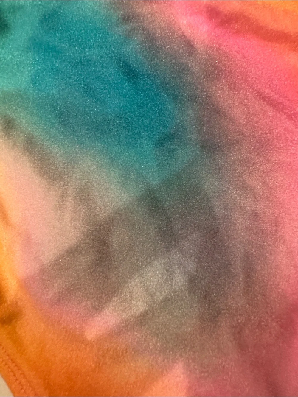Cat & Jack Pink Multi Rainbow Tie-Dye Girls Bikini Set